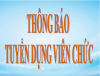 TRUNG TÂM Y TẾ VĨNH THẠNH THÔNG BÁO TUYỂN DỤNG VIÊN CHỨC 2022