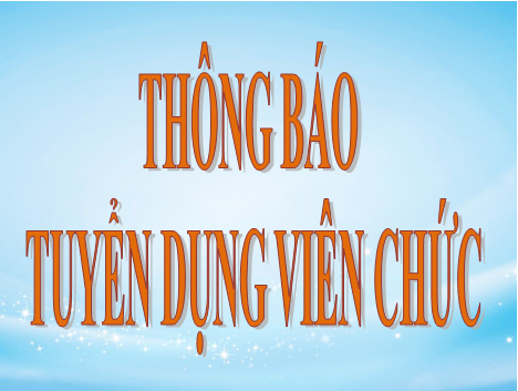 TRUNG TÂM Y TẾ VĨNH THẠNH THÔNG BÁO TUYỂN DỤNG VIÊN CHỨC